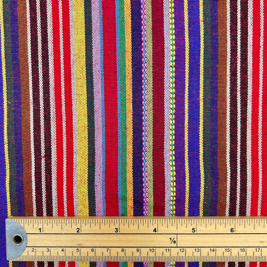Fiesta Rainbow Tribal Print Recycled Jacquard Fabric