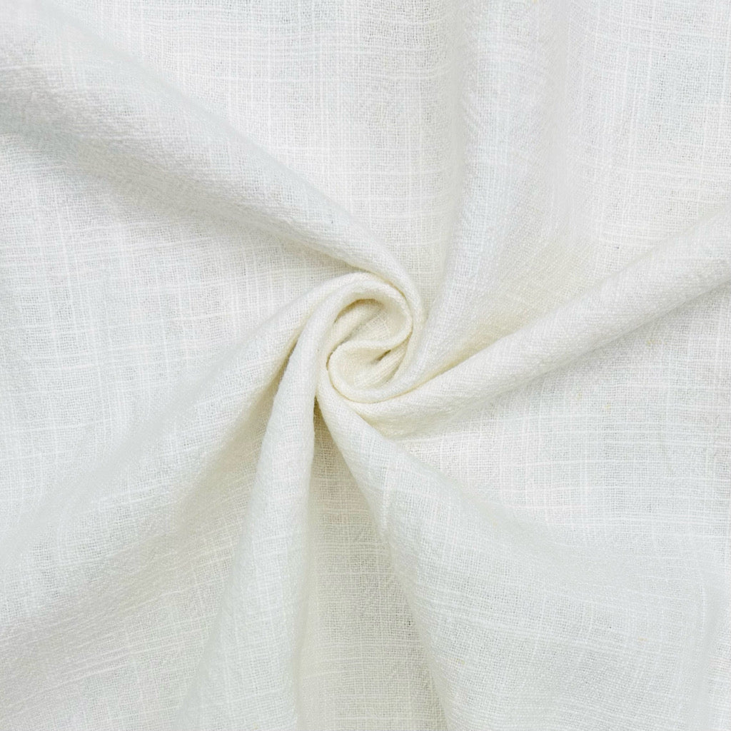 Plain Stonewashed Linen Blend Fabric