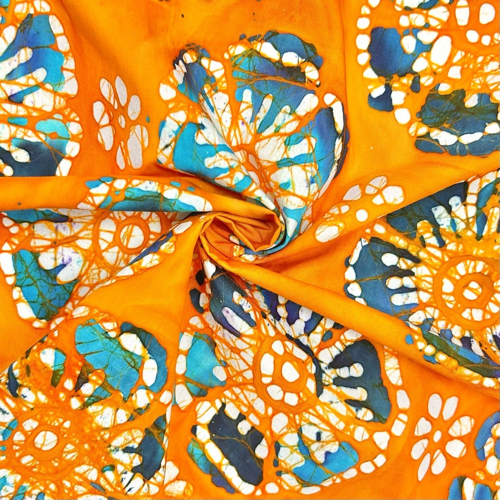 Bloom Circle Cotton Batik Fabric