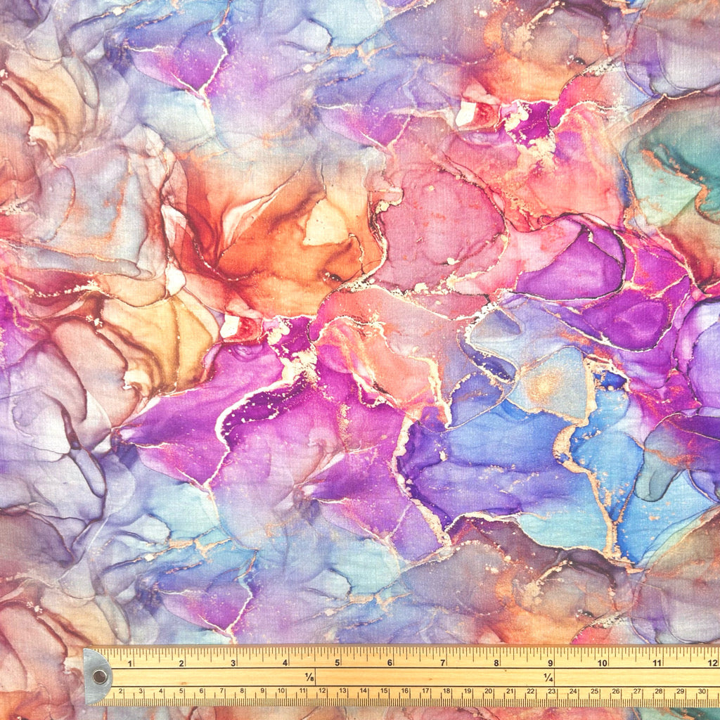 Golden Marble Bamboo Silkette Fabric