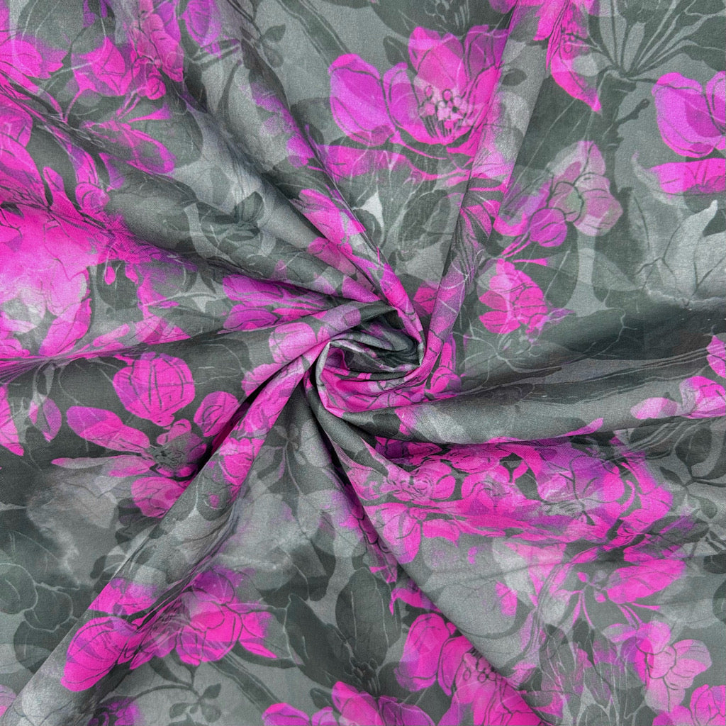 Shadow Bloom Cotton Lawn Fabric