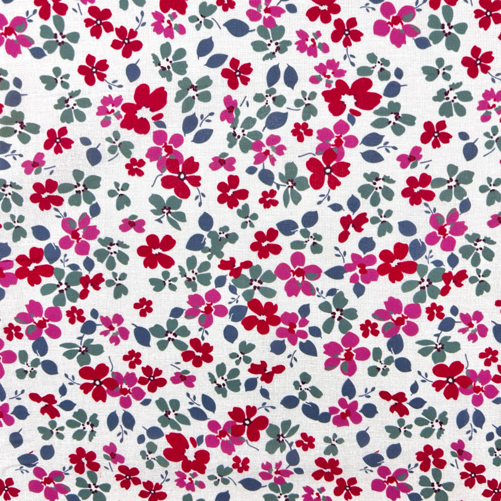 Flower Party Cotton Linen Blend Fabric