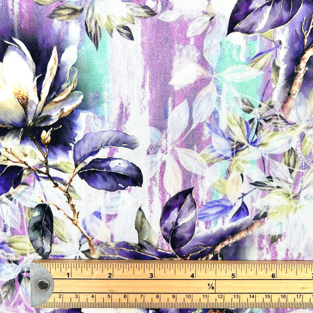 Layered Blossom Viscose Poplin Fabric