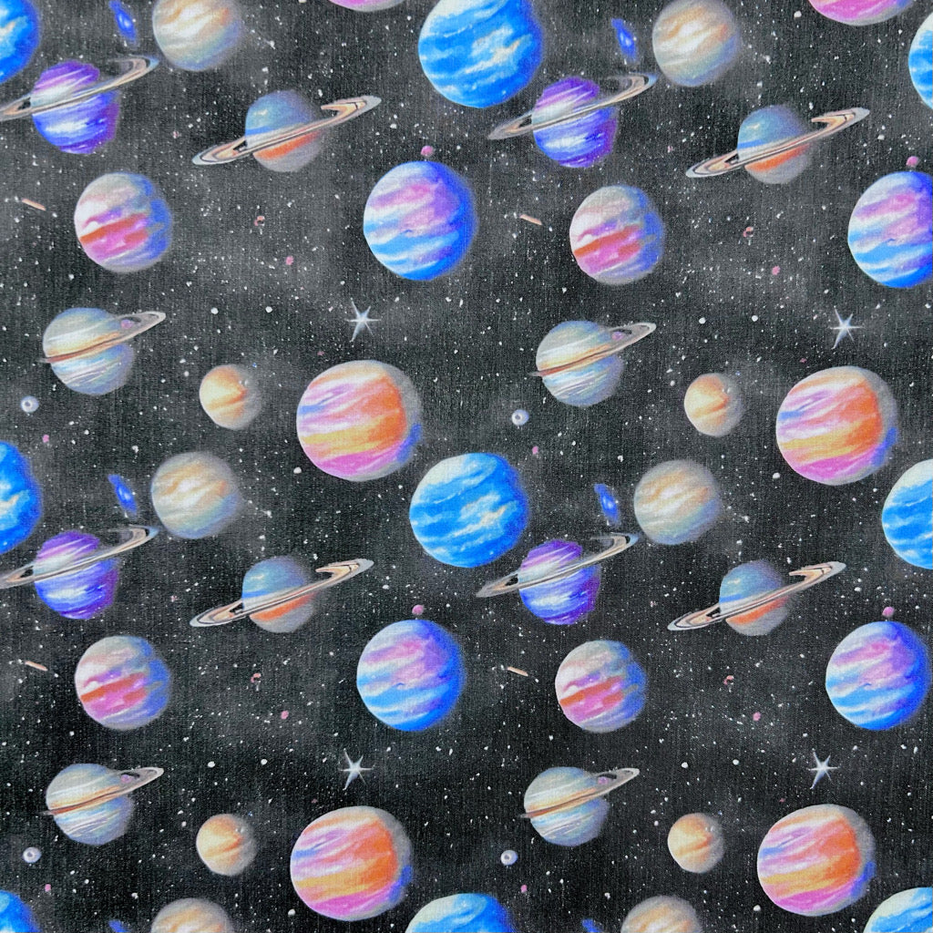 Cosmic Planets Polycotton Fabric