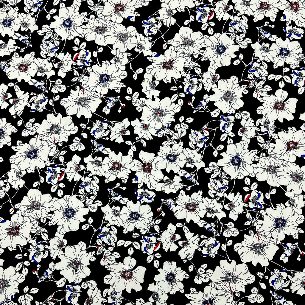Botanical Sketch Polyester Fabric
