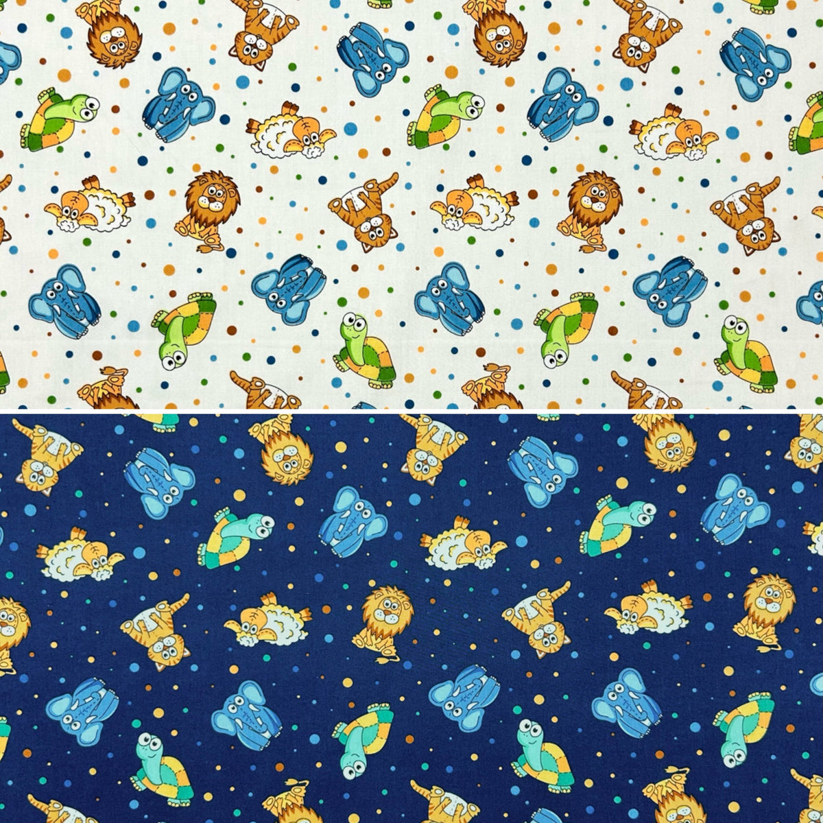 Jungle Friends Rose & Hubble Cotton Poplin Fabric