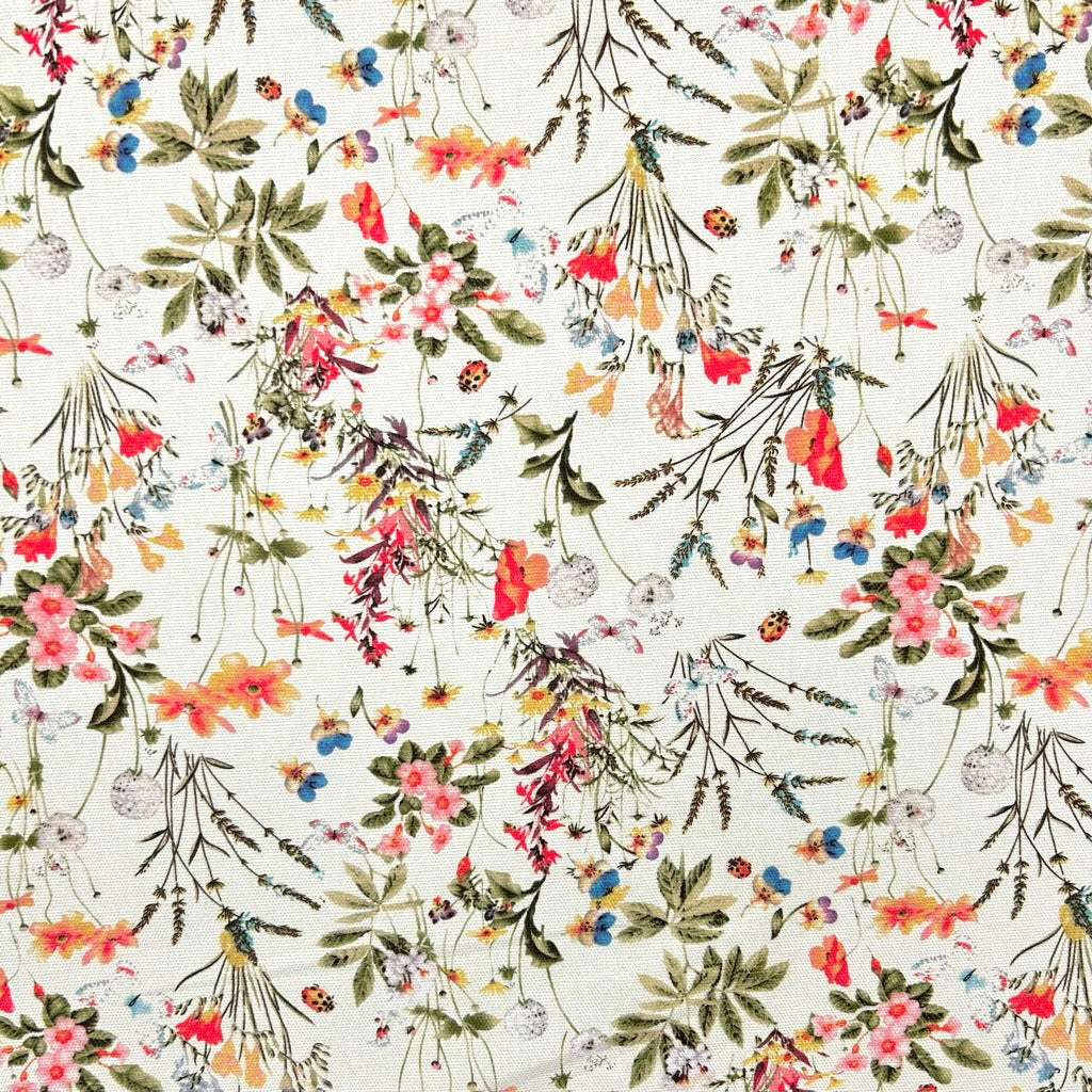 Antique Garden Cotton Canvas Fabric