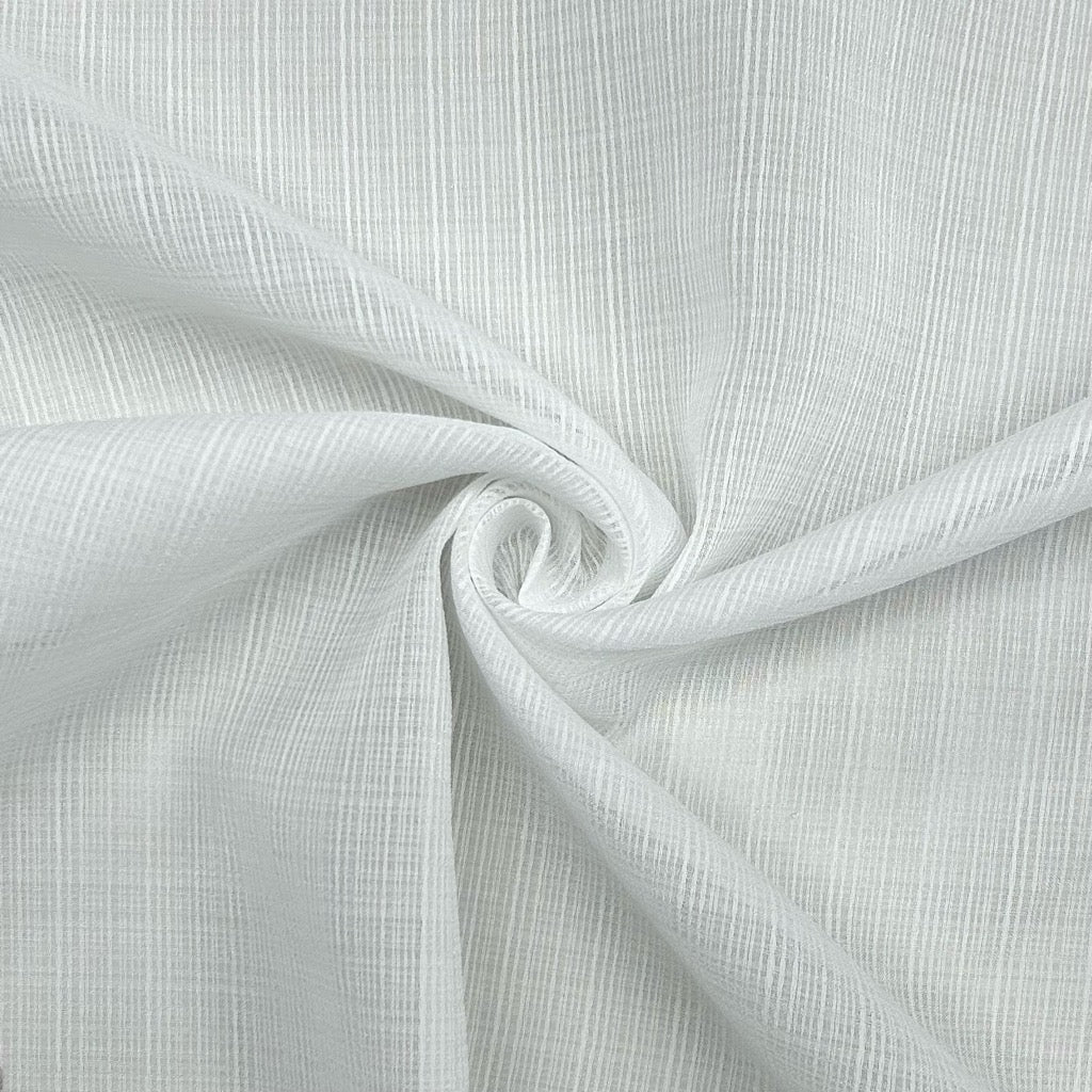 Ivory Textured Chiffon Fabric - 3m Pre-cut for 3p!