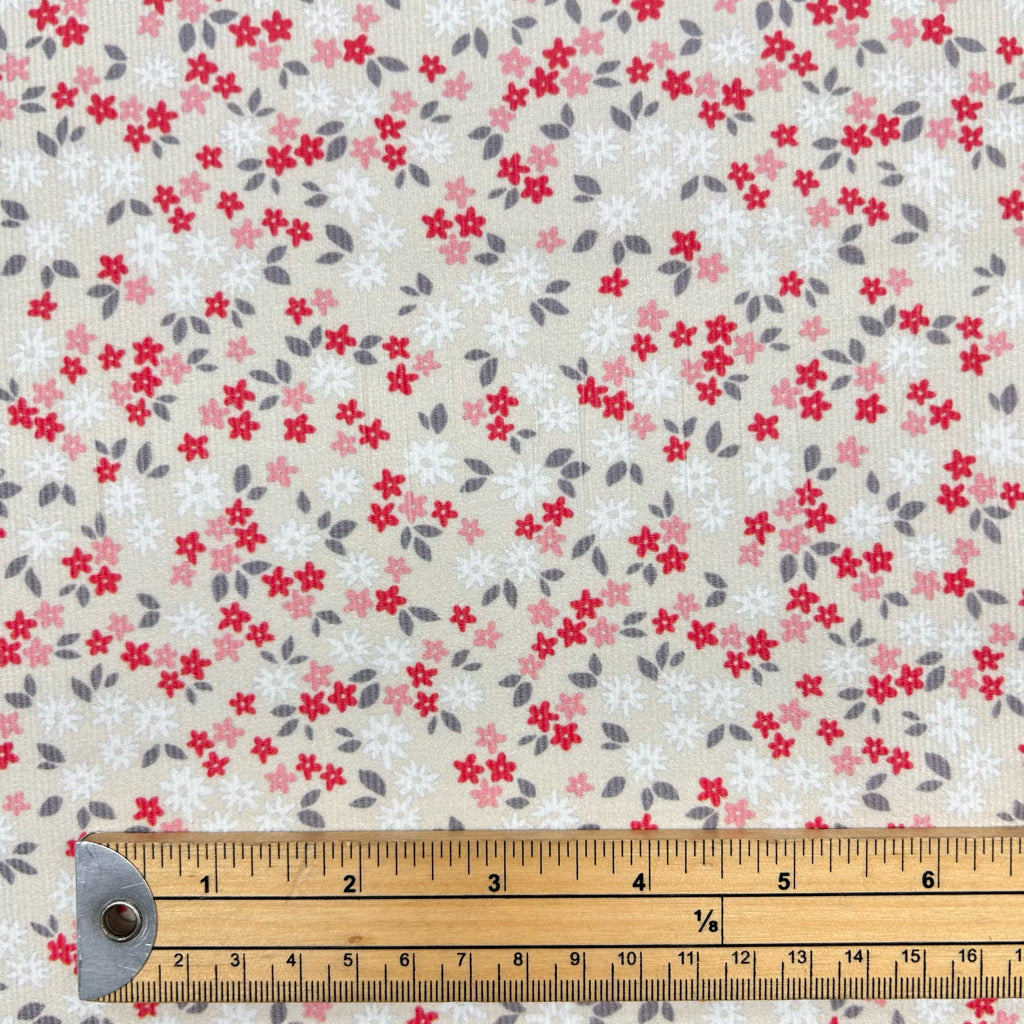 Country Ditsy Needlecord Fabric