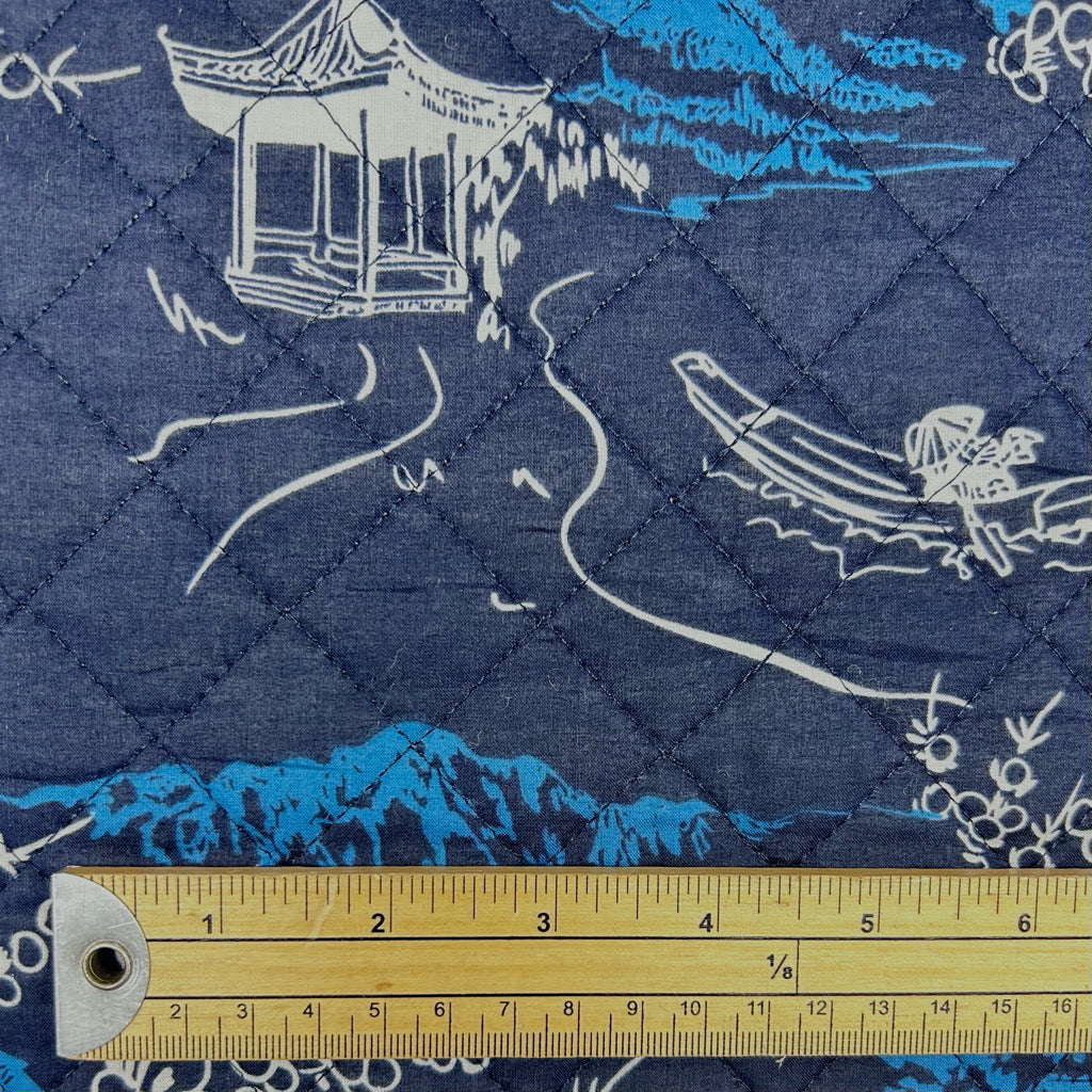 Fishing Village Quilted Cotton Fabric