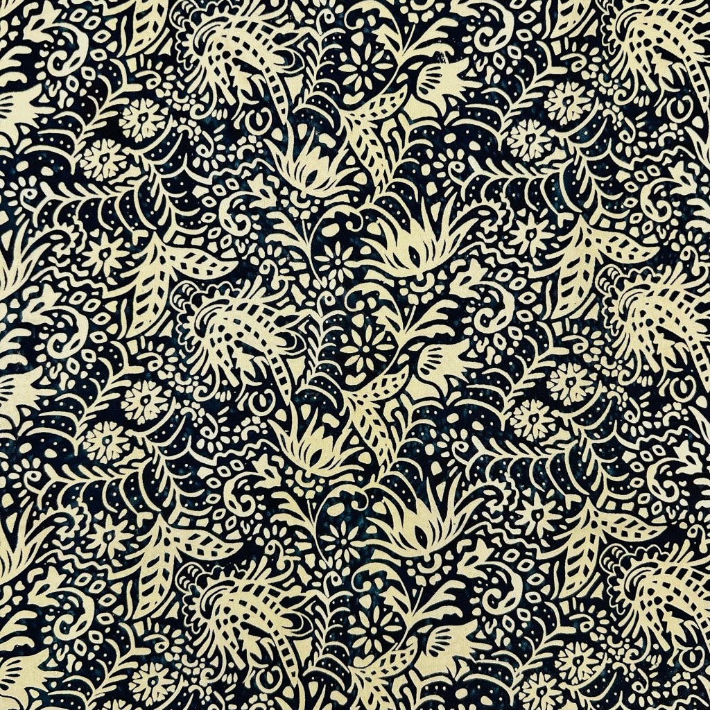 Floral Currents Cotton Batik Fabric