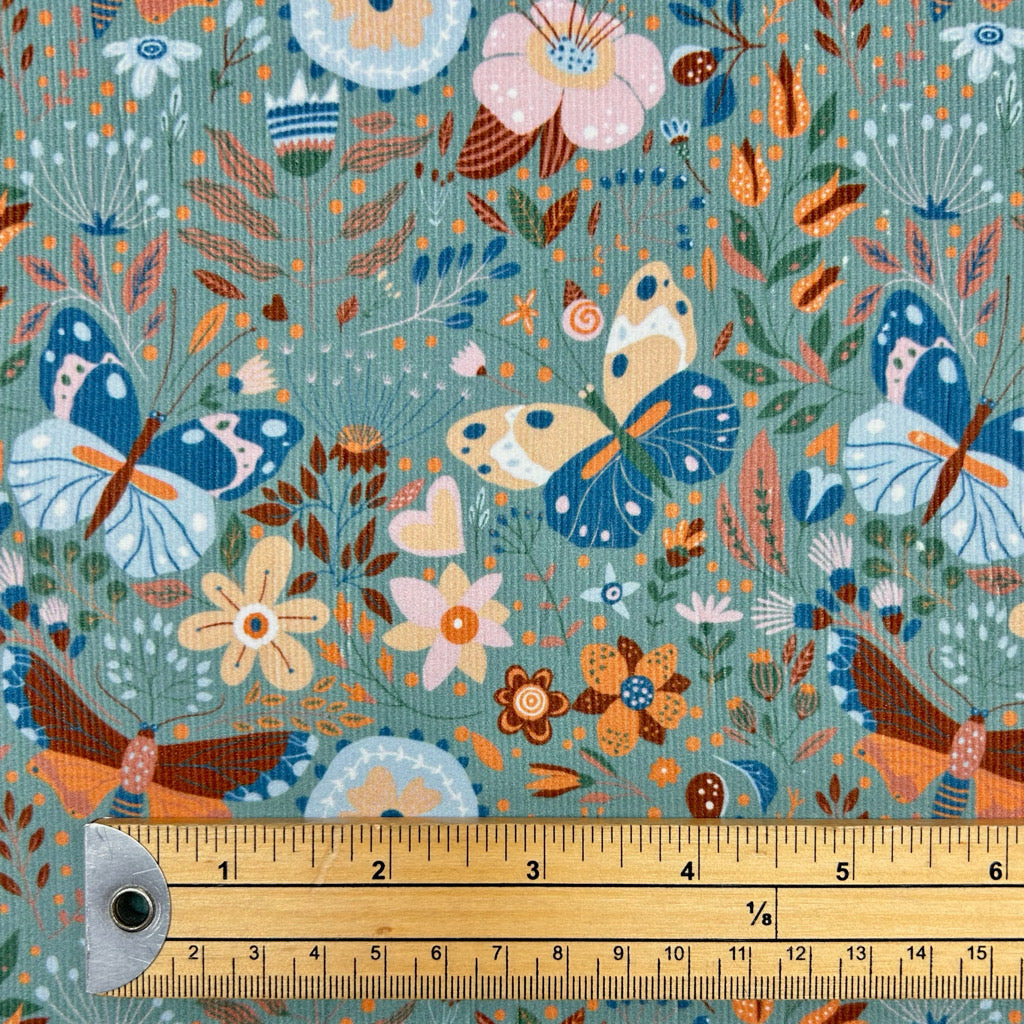 Wildflower Wings Needlecord Fabric