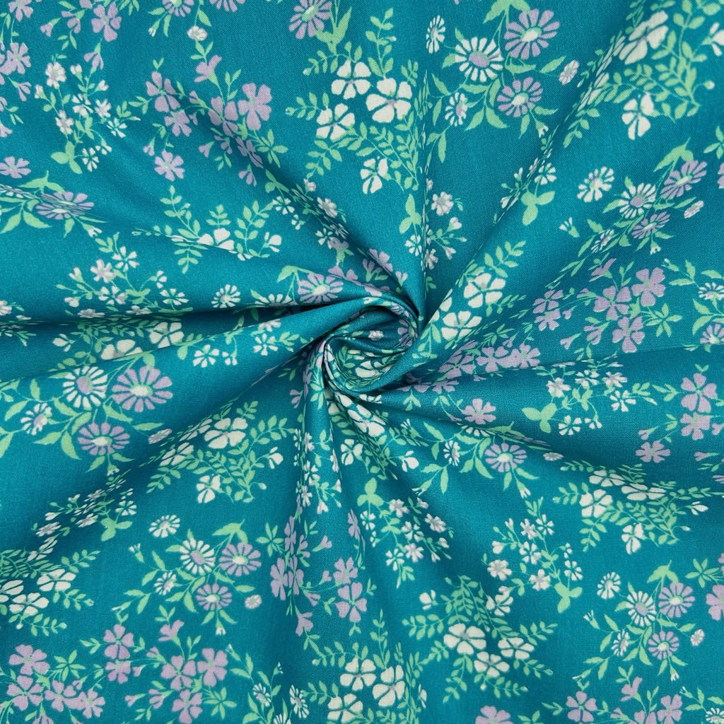 Tiny Blossom Polycotton Fabric - 3m Pre-cut