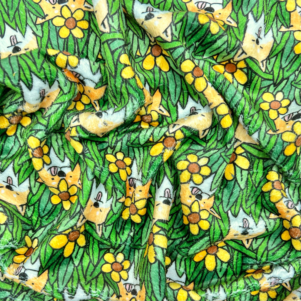 Shiba Snuggles Cuddle Fleece Fabric