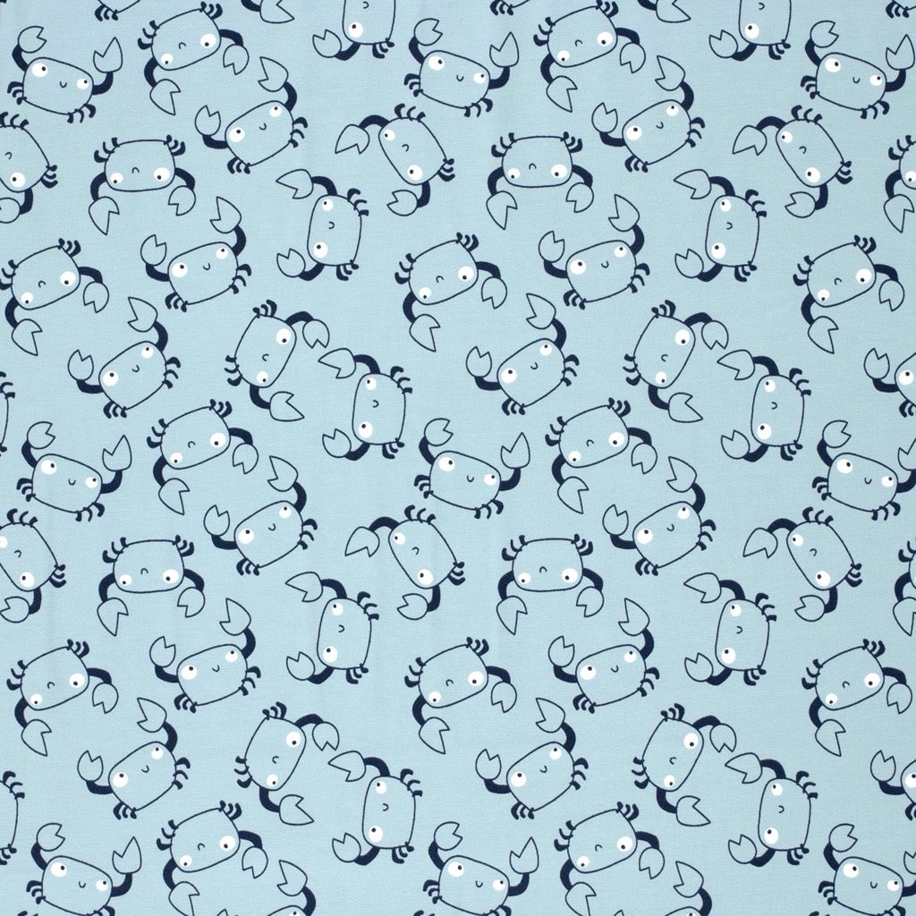 Little Crabs Cotton Jersey Fabric