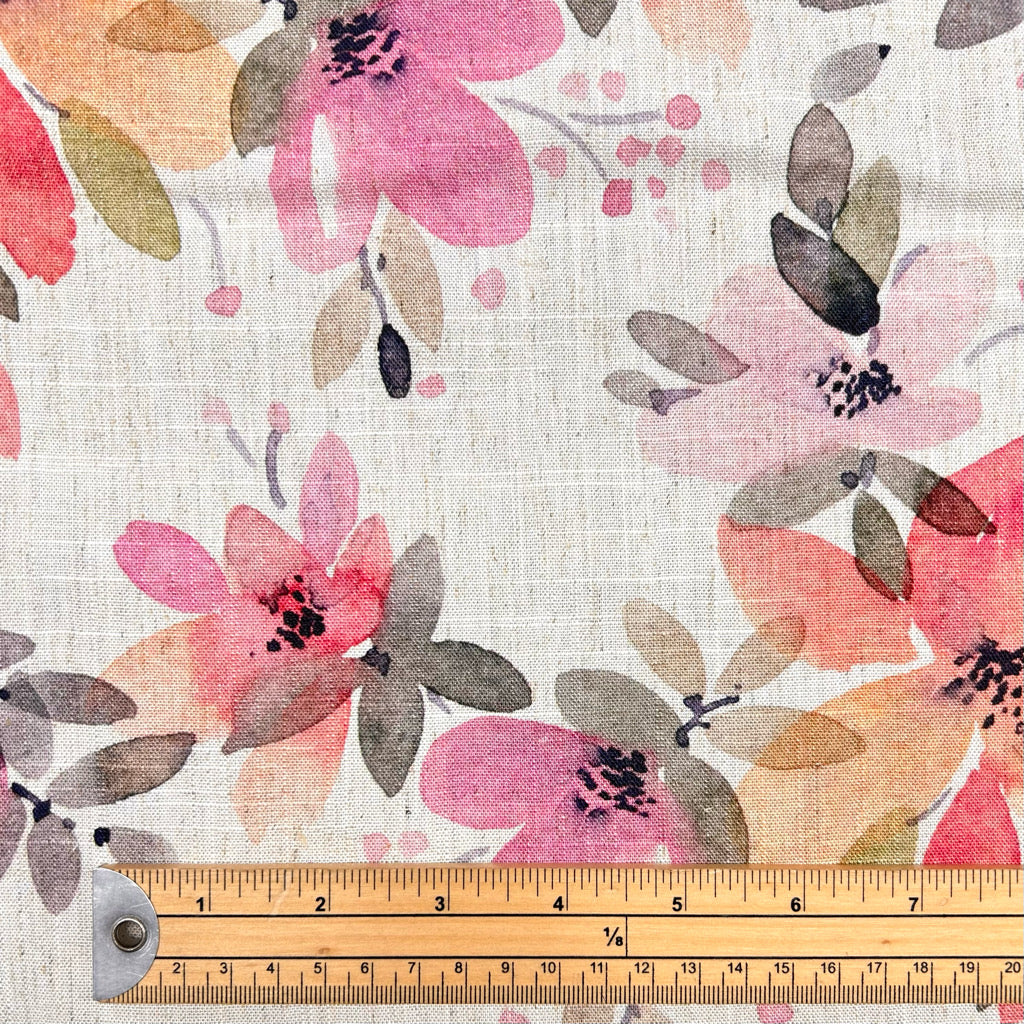 Rosewater Blush Linen Viscose Fabric