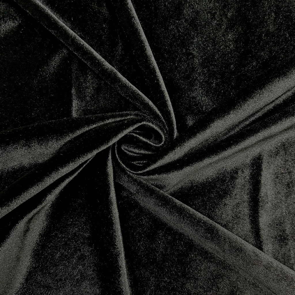 Plain Stretch Velvet Fabric