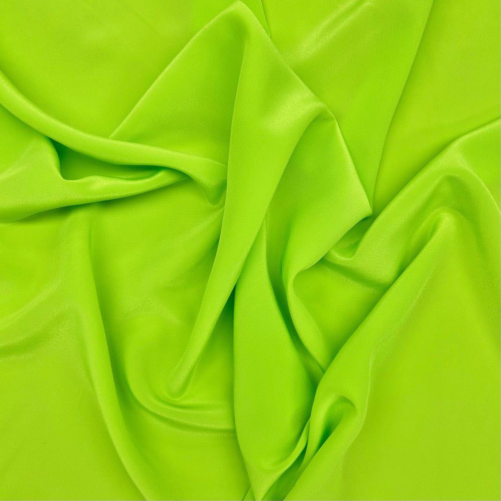 Lime Green Plain Polyester Fabric
