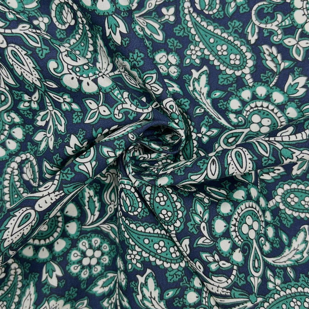 Paisley Botanicals Rose & Hubble Cotton Poplin Fabric