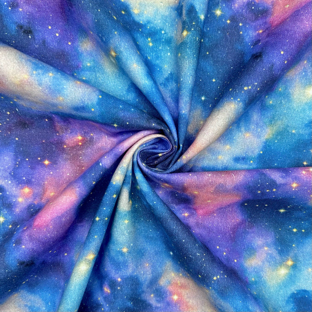 Galaxy Night Cotton Fabric