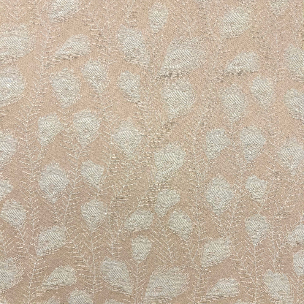 Feather Leaves Linen Viscose Fabric