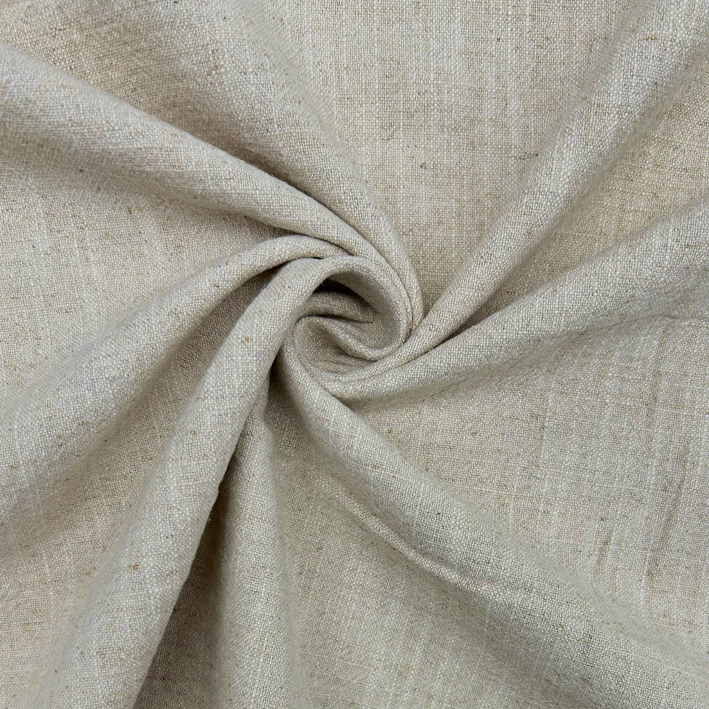Plain Stonewashed Linen Blend Fabric