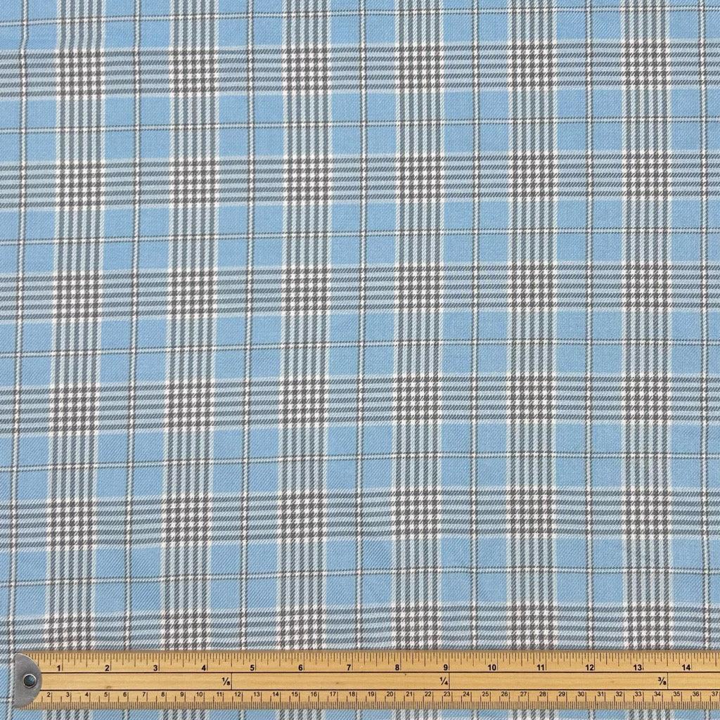 Dogtooth Checkered PolyViscose Tartan Fabric - Pound Fabrics