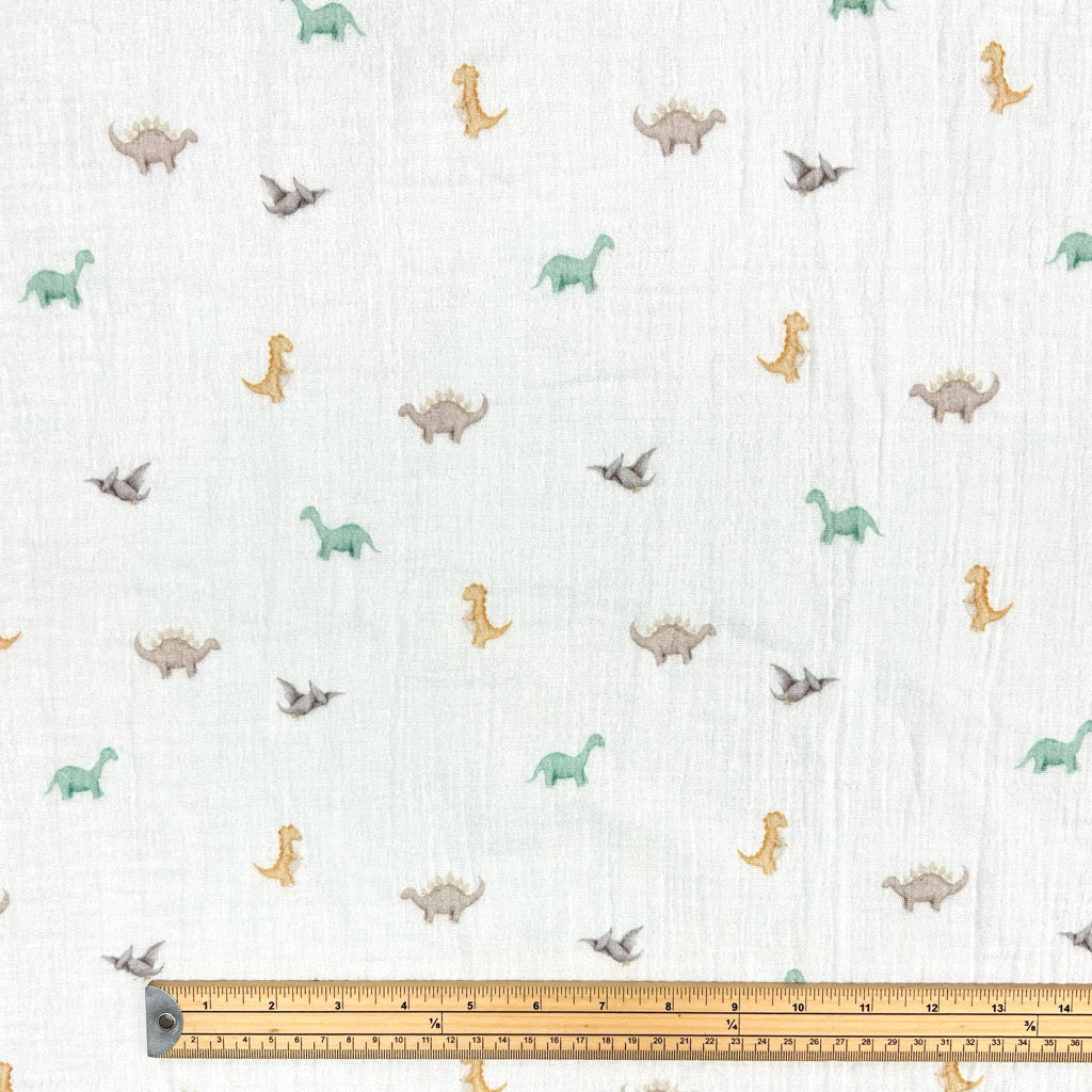 Mini Roarers Double Gauze Fabric
