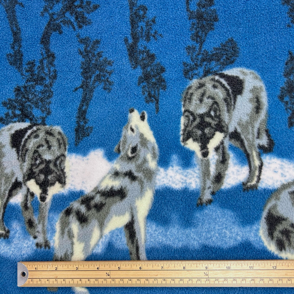 Winter Forest Anti Pill Polar Fleece Fabric
