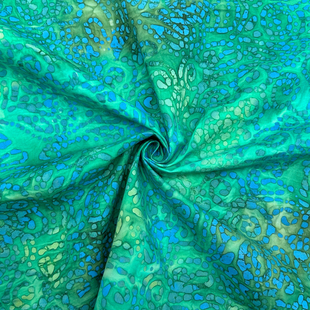 All Over Squiggles Cotton Batik Fabric