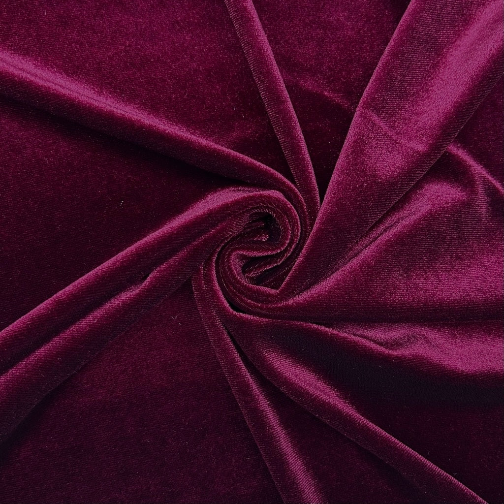 Plain Stretch Velvet Fabric
