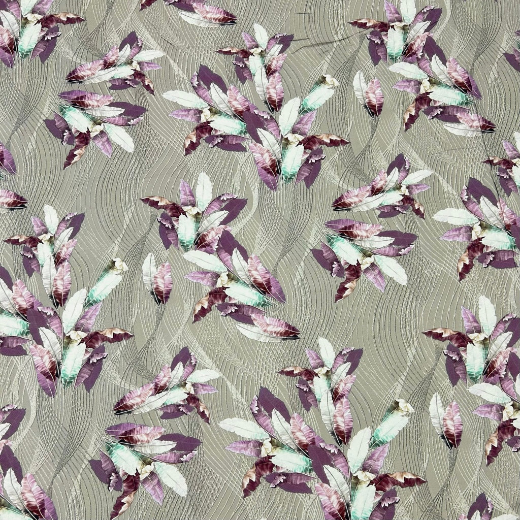 Palm Weave Viscose Challis Fabric