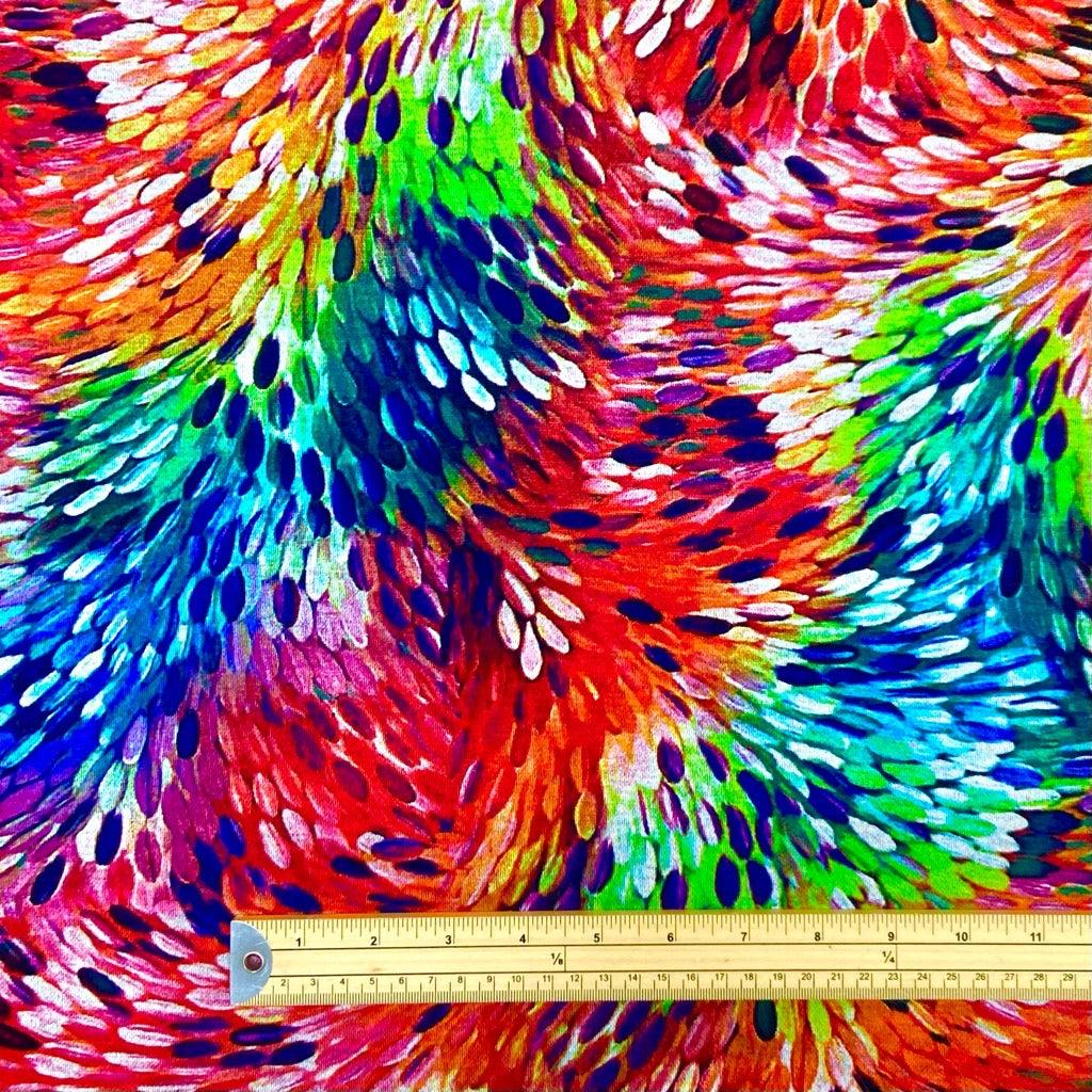 Buy Multicolour Burst Digital ModalTouch Jersey Fabric Online UK's