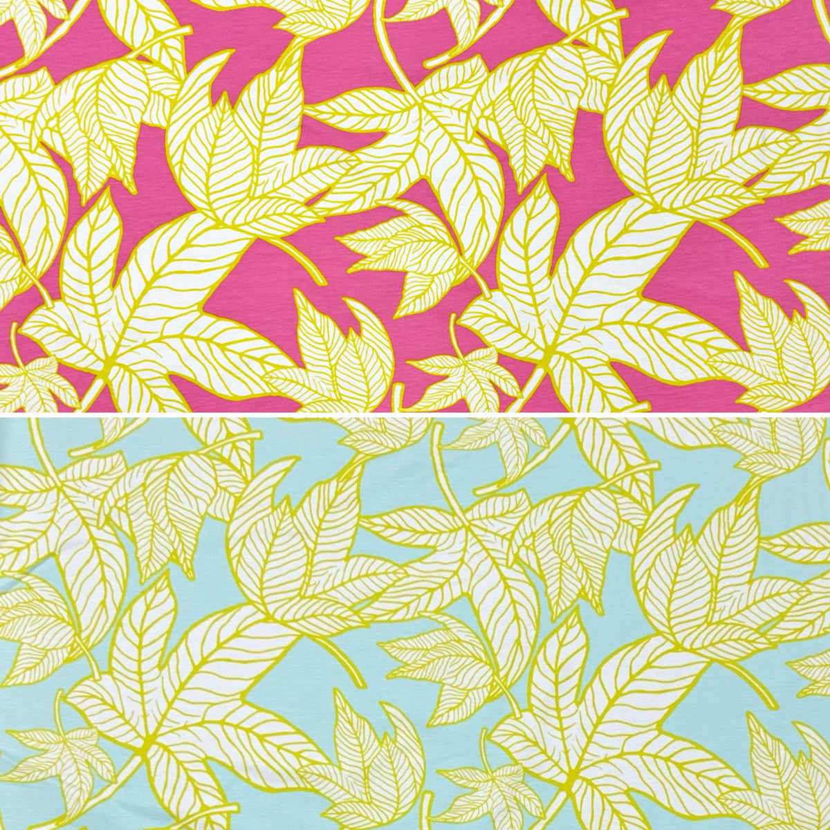 Leaf Canopy French Terry Fabric