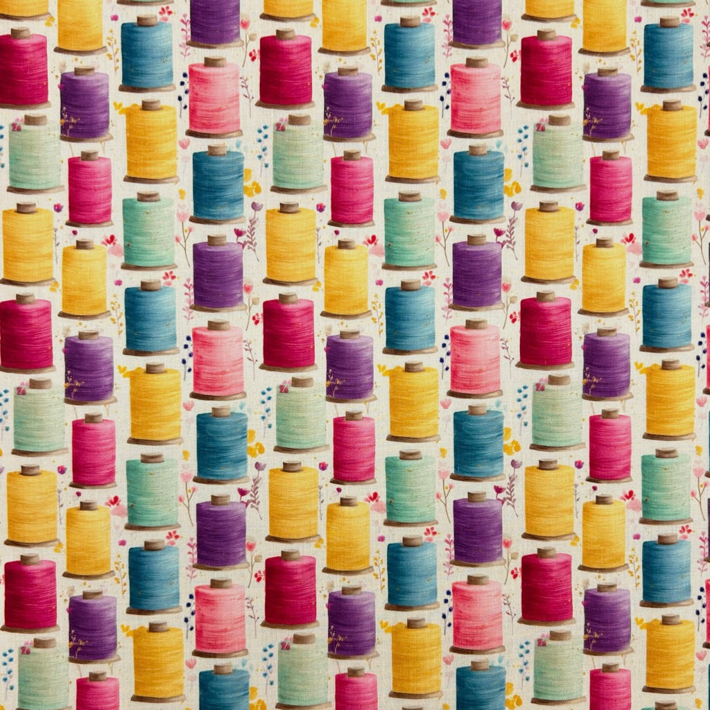 Colourful Threads Polycotton Fabric