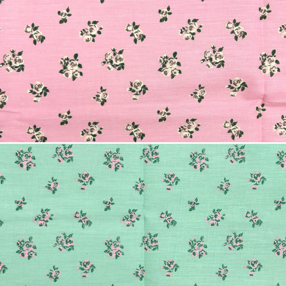 Blush Bouquet Polycotton Fabric - 3m Pre-cut