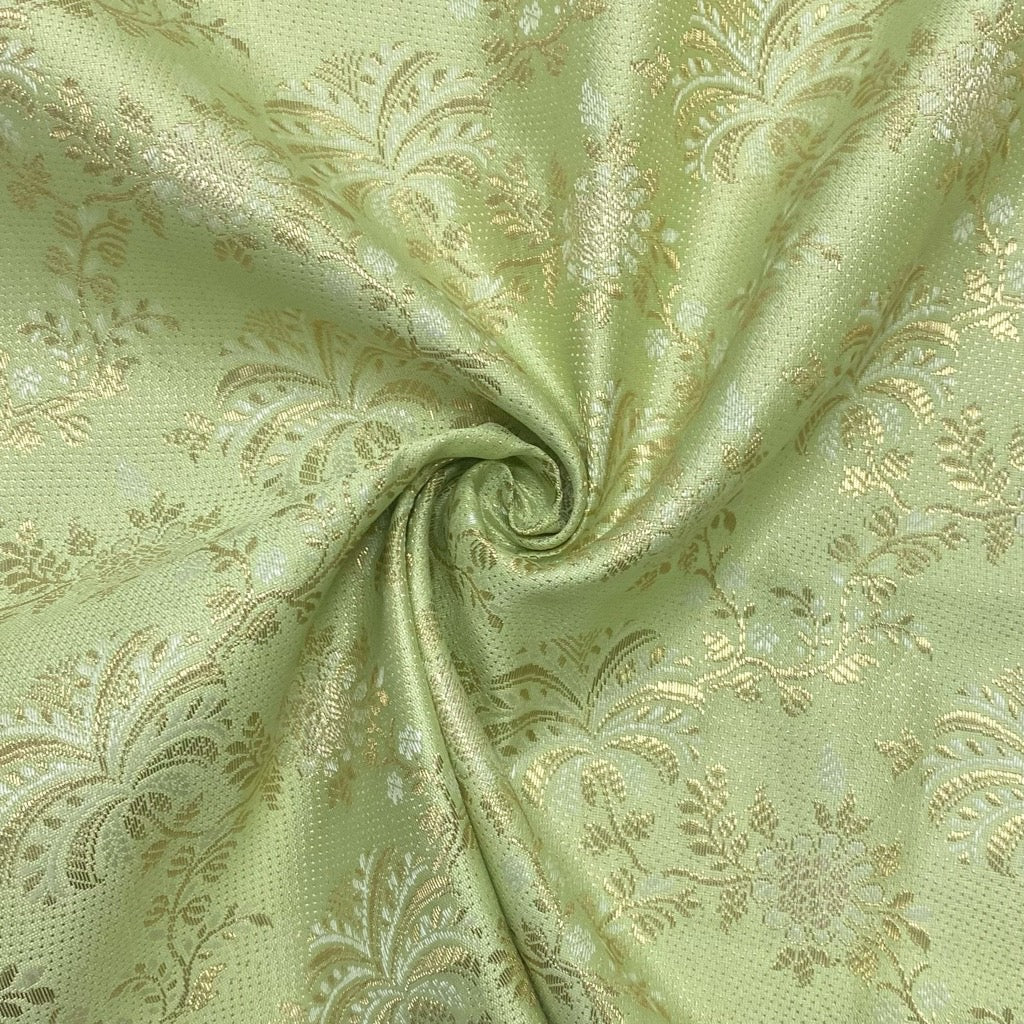 Abstract Floral Vines Brocade Fabric