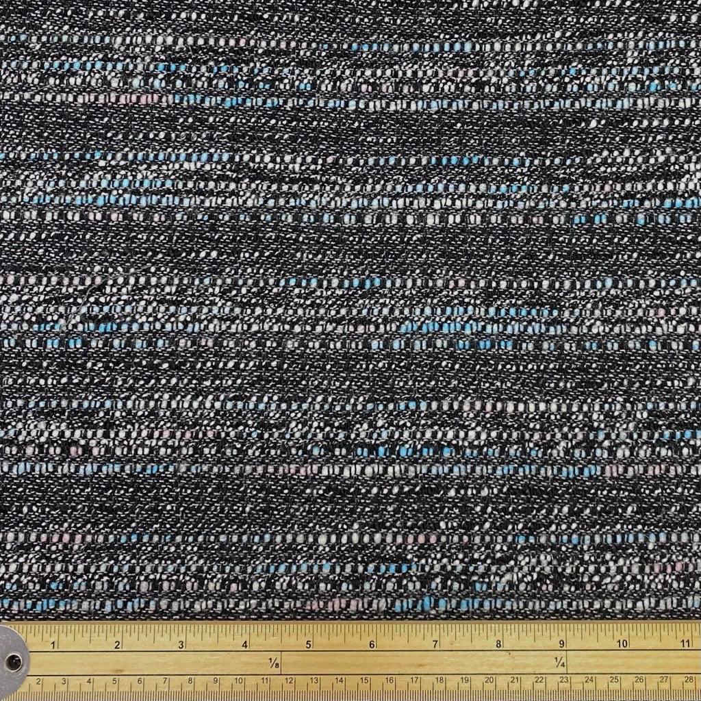 Blue and Grey Boucle Fabric - Pound Fabrics