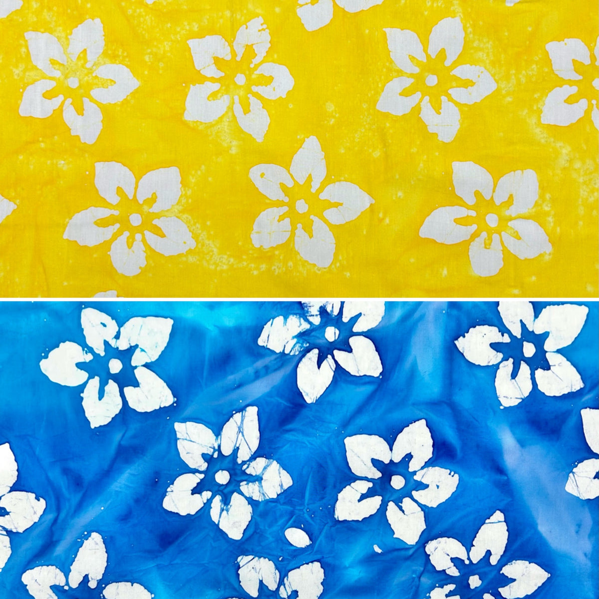 Beach Blossom Cotton Batik Fabric