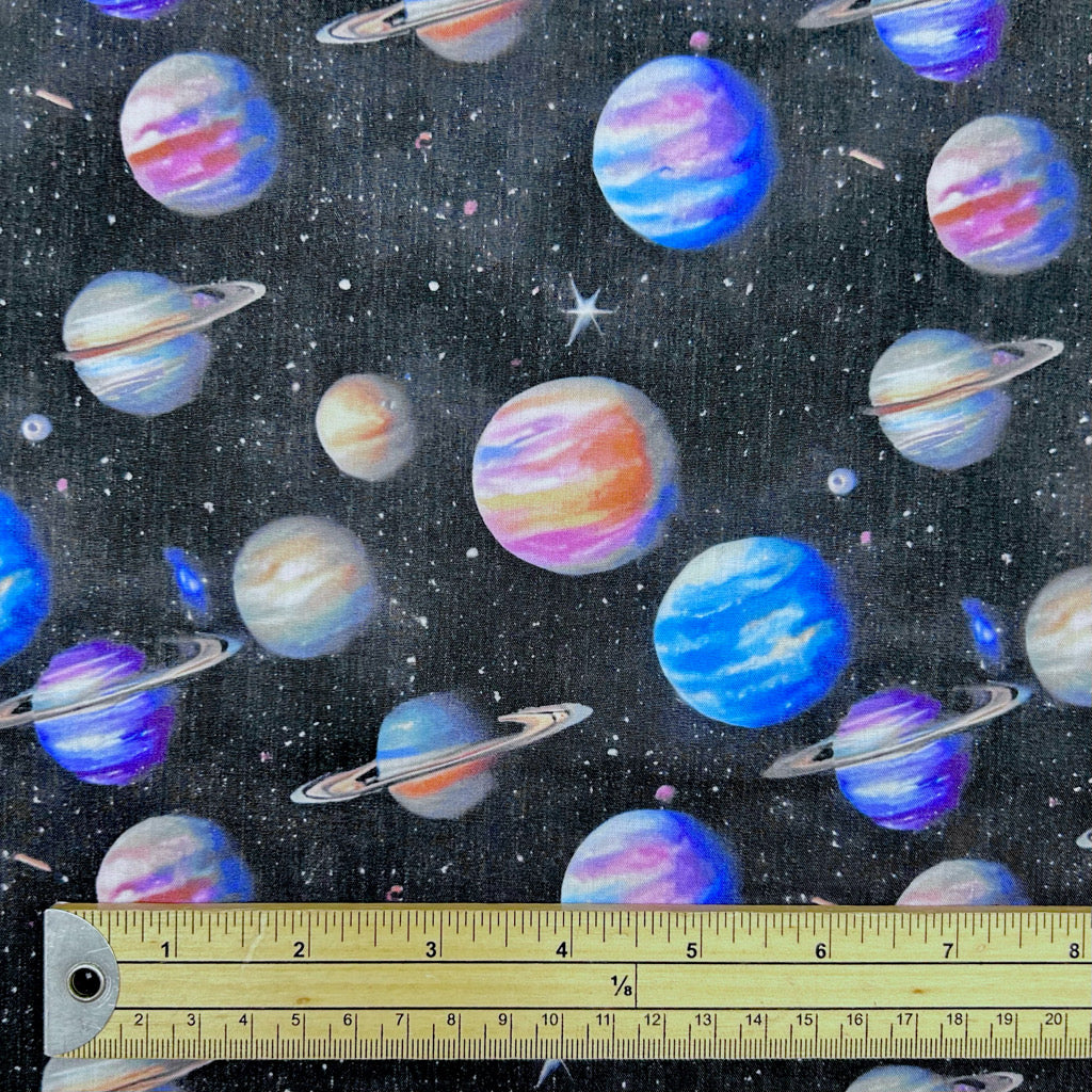 Cosmic Planets Polycotton Fabric