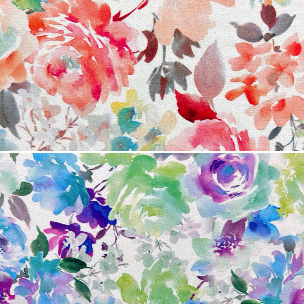 Chromatic Flora Viscose Nylon Fabric