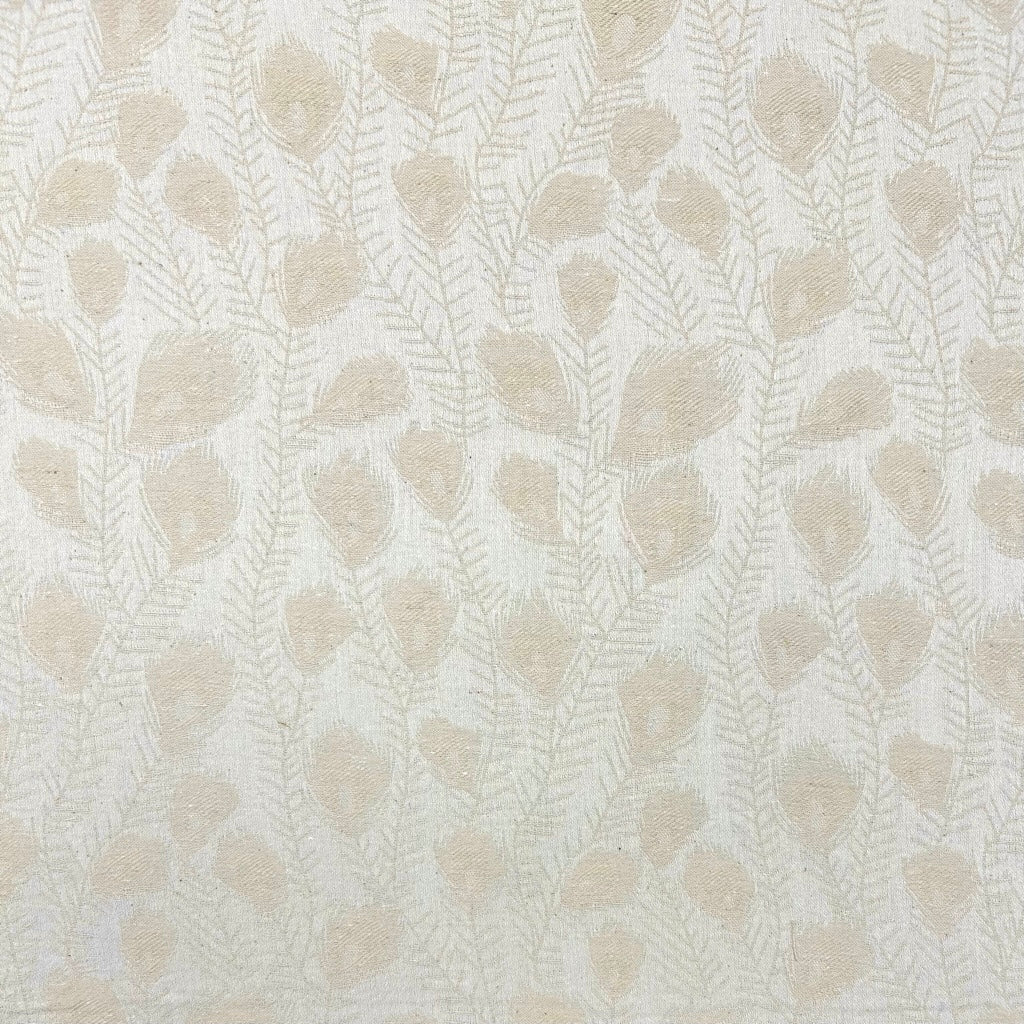 Feather Leaves Linen Viscose Fabric