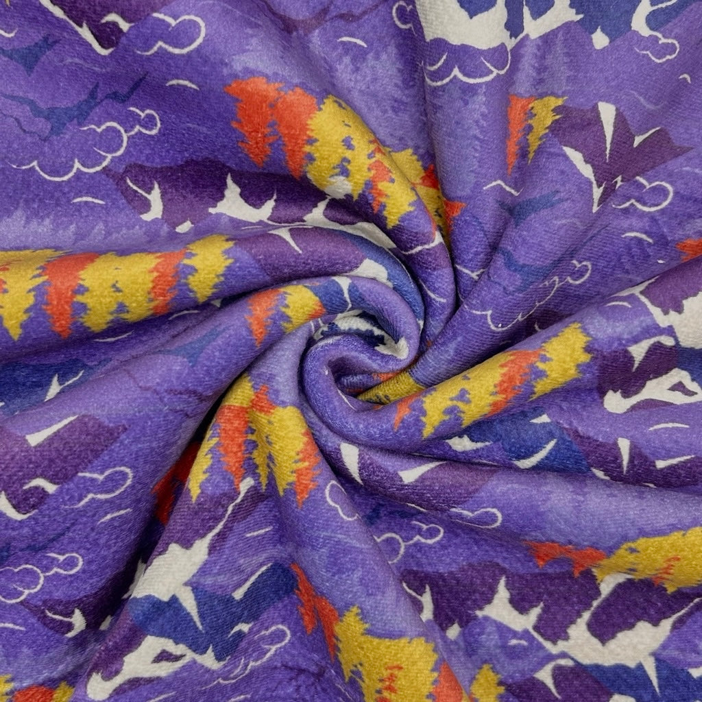 Mountain Meadow Sherpa Fur Backed Fleece Fabric