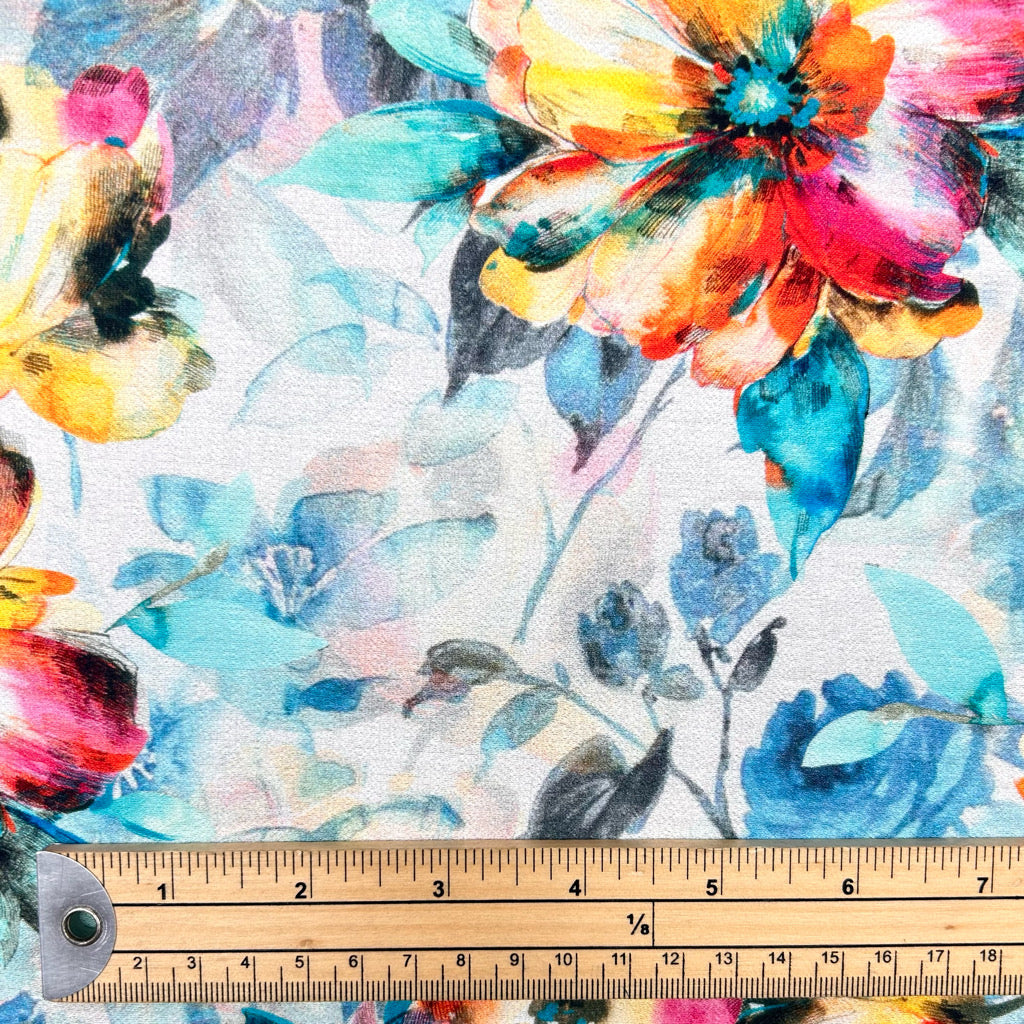 Solar Bouquet Viscose Nylon Fabric