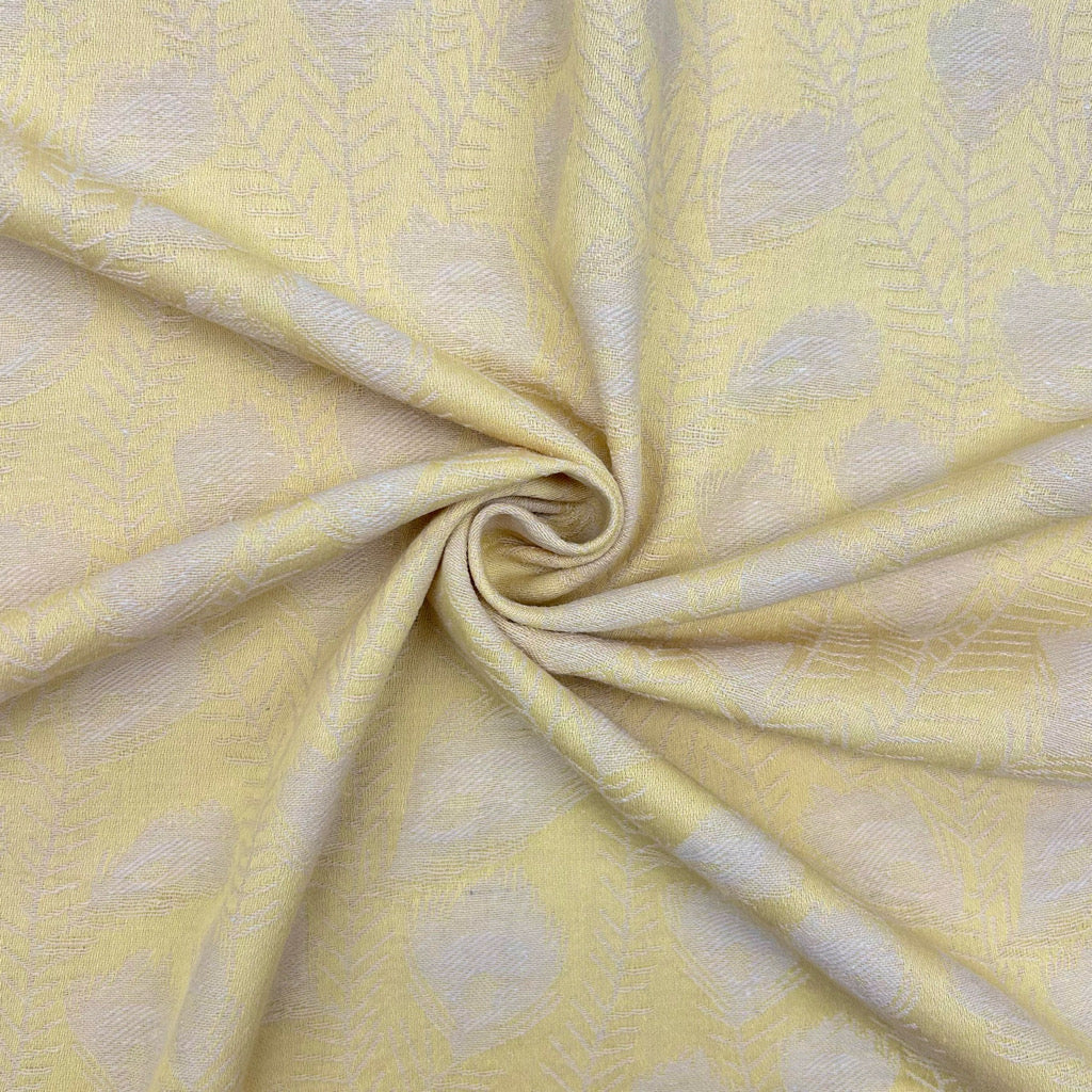 Feather Leaves Linen Viscose Fabric