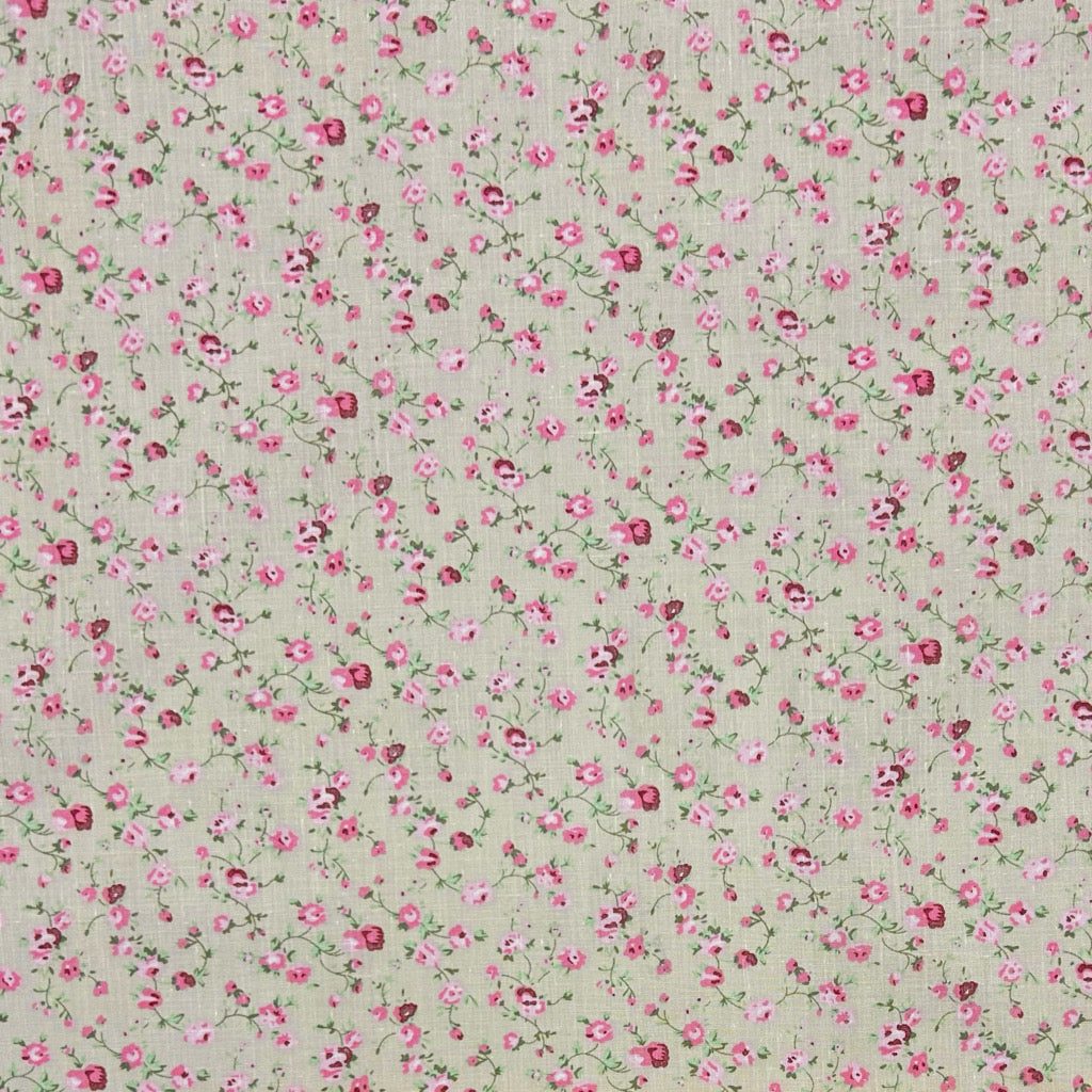 Dainty Flowers Polycotton Fabric - Pound Fabrics