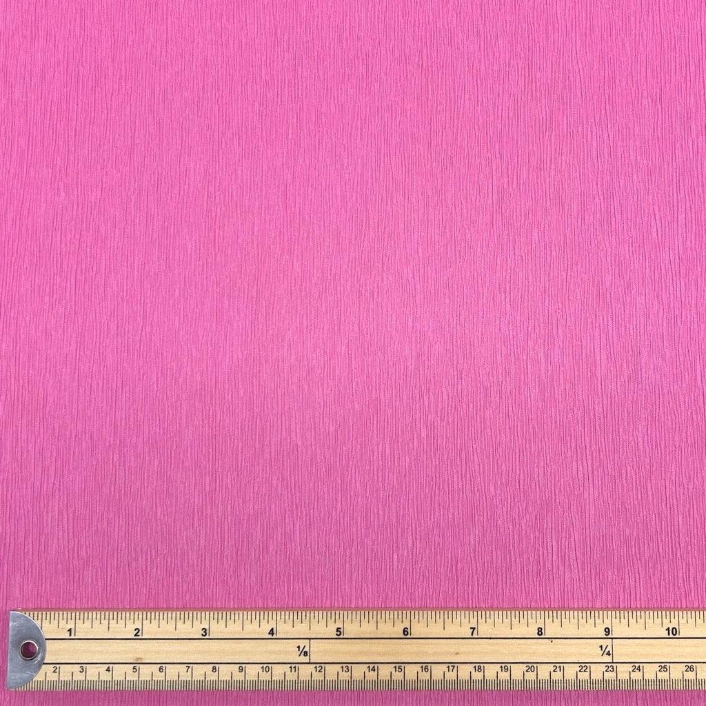 Pink Crinkle Polyester Fabric - Pound Fabrics