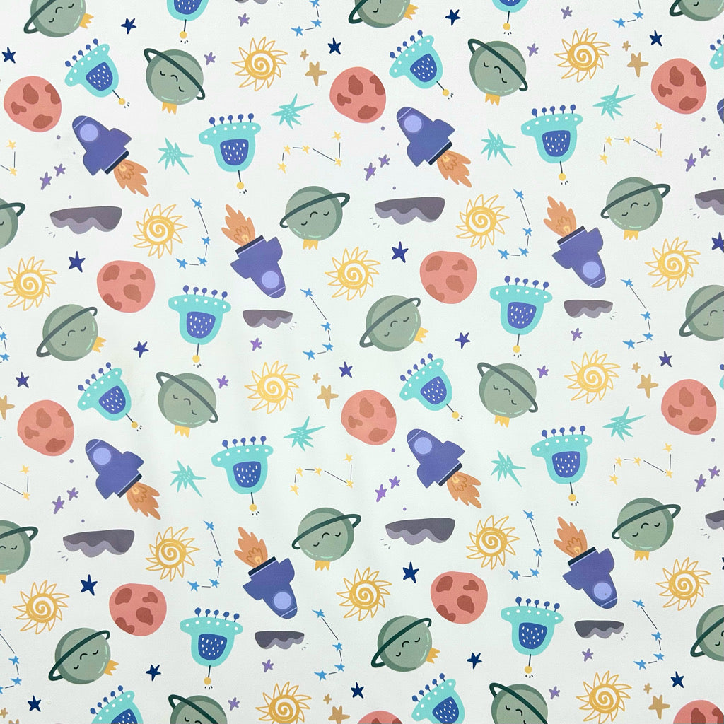 Space Adventure Raincoat Fabric