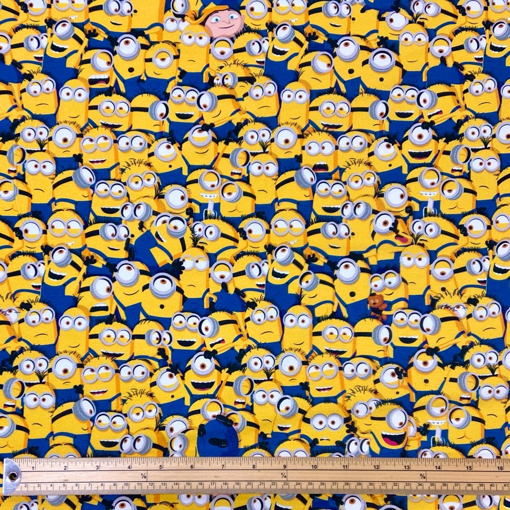 All Over Minions French Terry Fabric