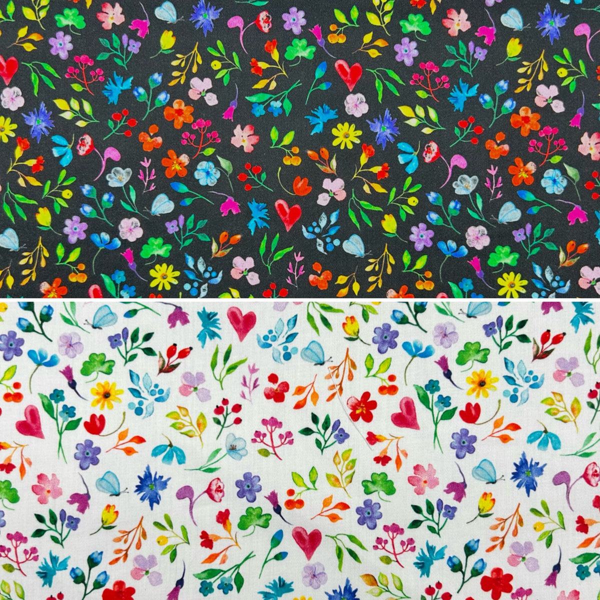 Love Garden Cotton Sateen Fabric